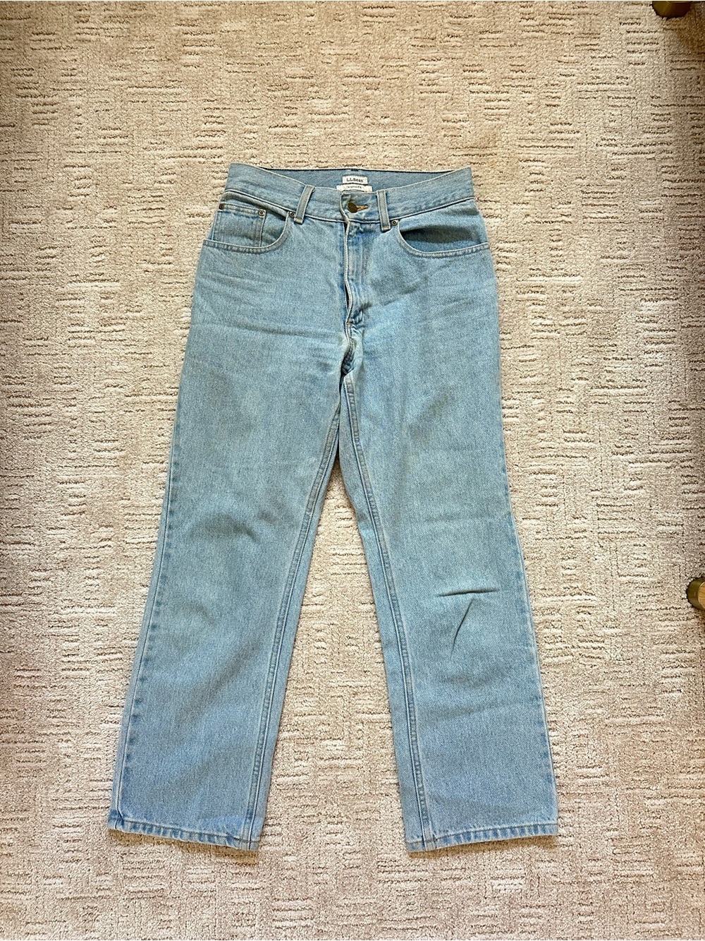 Vintage L.L. Bean Light Blue Women's Ankle-Length Jeans